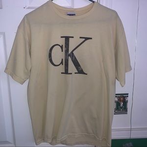 Calvin Klein yellow logo tee